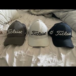 Titleist Snap Back Hats - Lot of 3